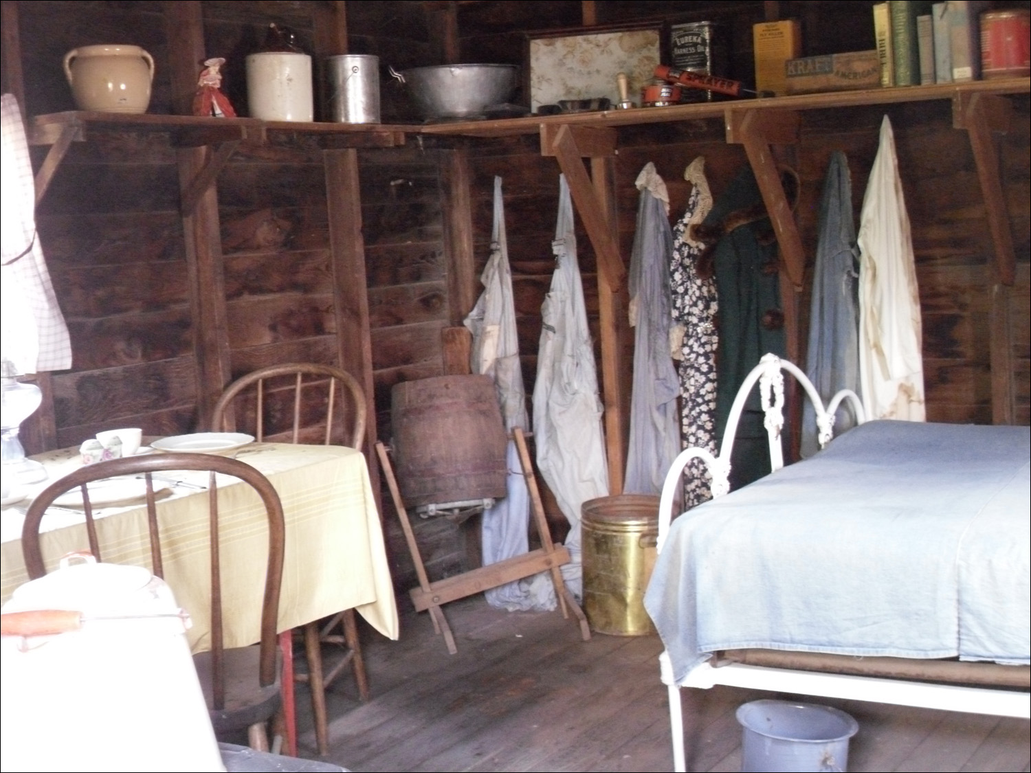 Fort Benton, MT Agriculture Museum-typical one-room cabin